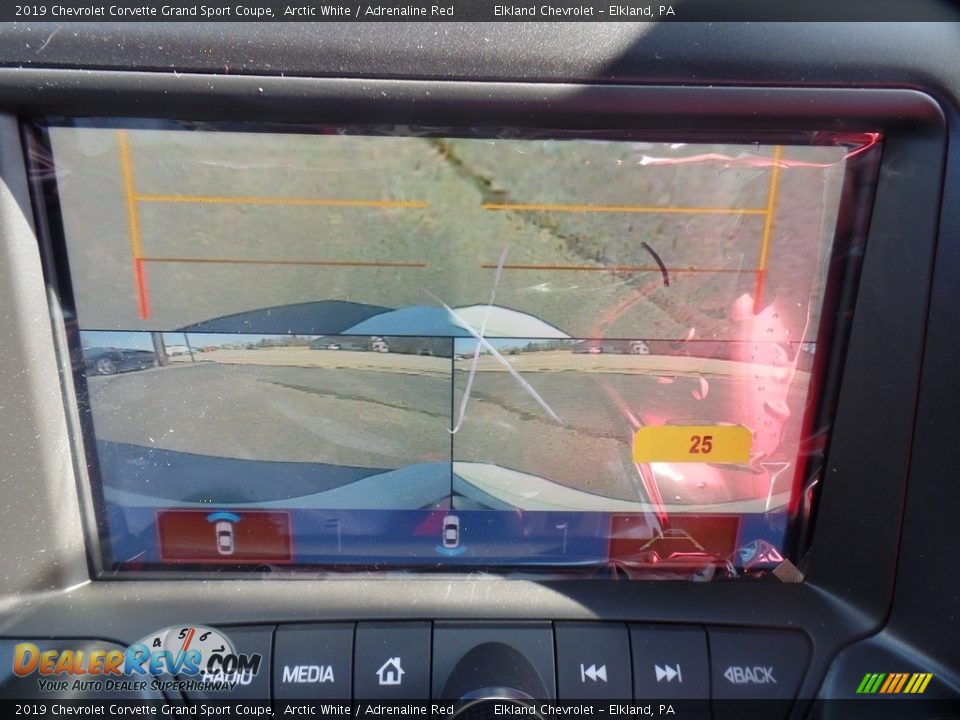 2019 Chevrolet Corvette Grand Sport Coupe Arctic White / Adrenaline Red Photo #35