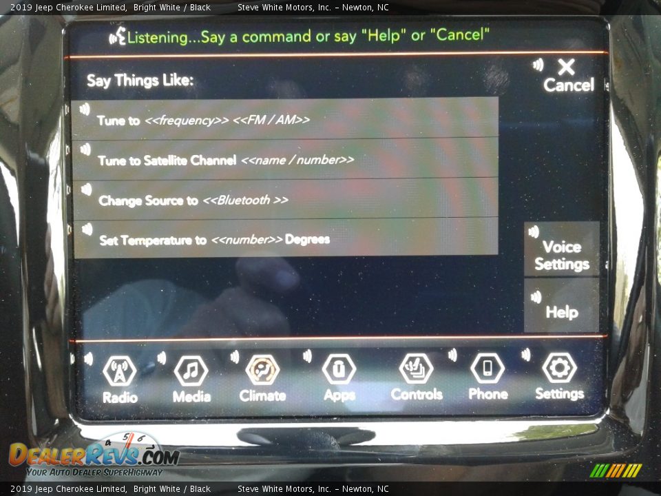 2019 Jeep Cherokee Limited Bright White / Black Photo #26