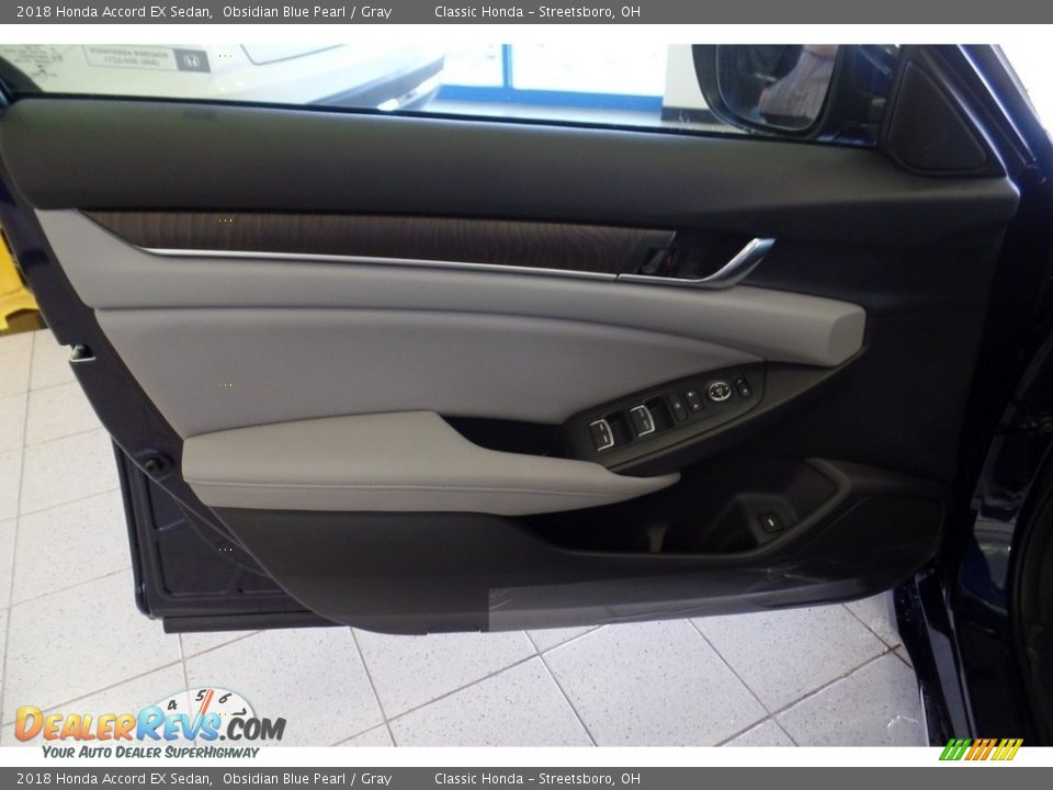 2018 Honda Accord EX Sedan Obsidian Blue Pearl / Gray Photo #10