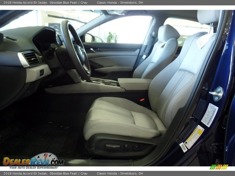 2018 Honda Accord EX Sedan Obsidian Blue Pearl / Gray Photo #13