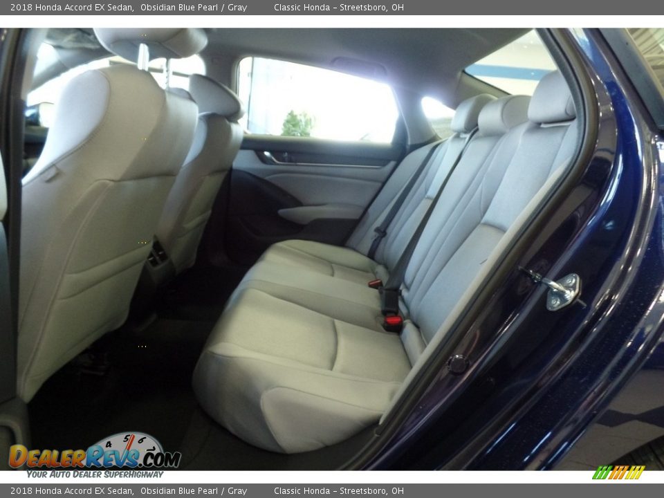 2018 Honda Accord EX Sedan Obsidian Blue Pearl / Gray Photo #14