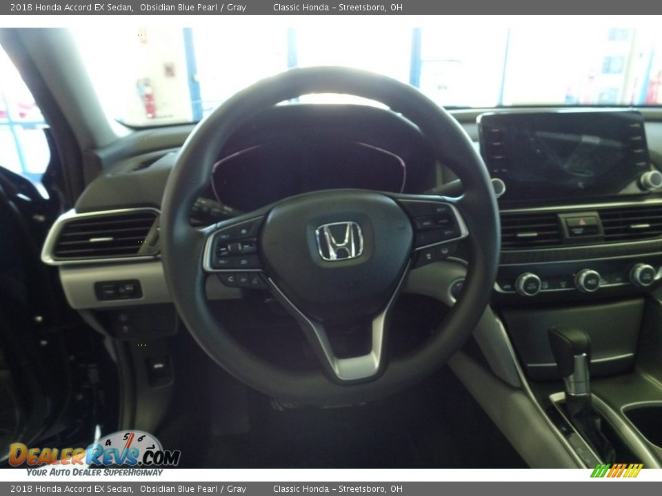 2018 Honda Accord EX Sedan Obsidian Blue Pearl / Gray Photo #15