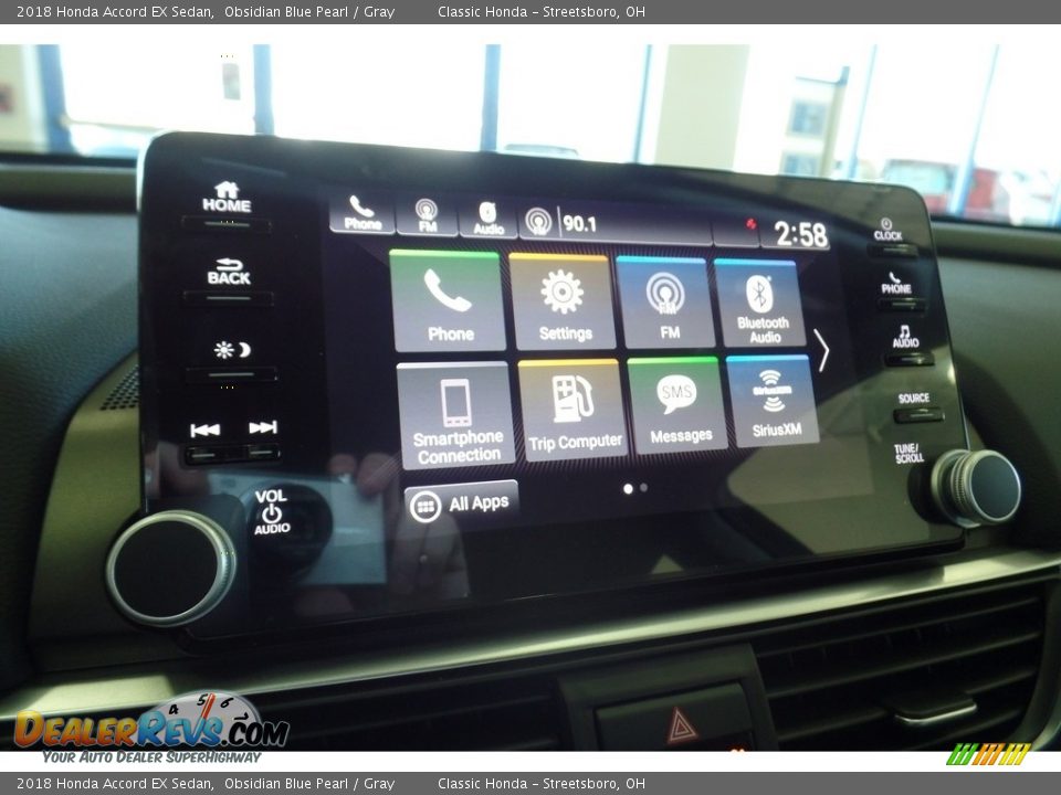 2018 Honda Accord EX Sedan Obsidian Blue Pearl / Gray Photo #16