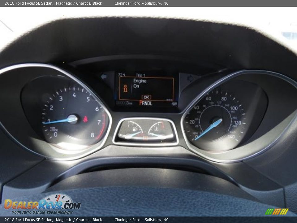 2018 Ford Focus SE Sedan Magnetic / Charcoal Black Photo #13