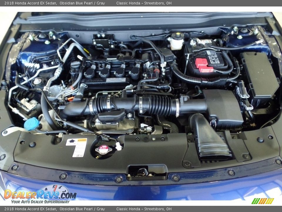 2018 Honda Accord EX Sedan Obsidian Blue Pearl / Gray Photo #23