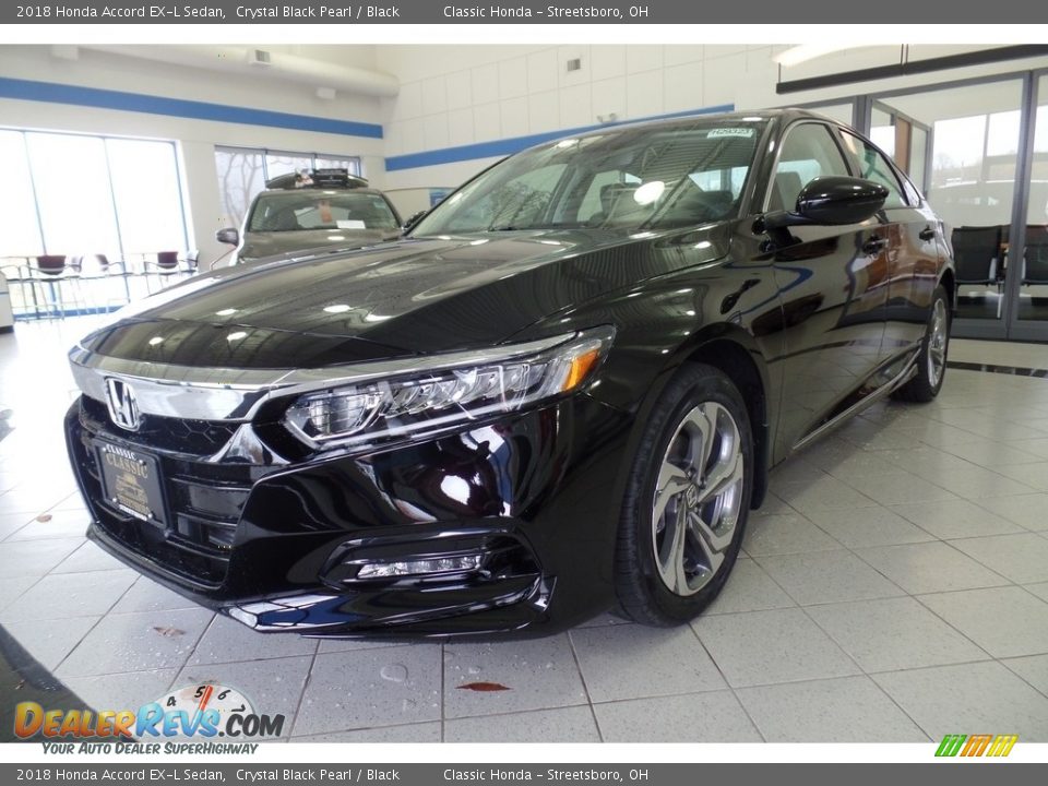 2018 Honda Accord EX-L Sedan Crystal Black Pearl / Black Photo #1