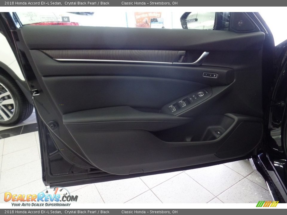 2018 Honda Accord EX-L Sedan Crystal Black Pearl / Black Photo #9