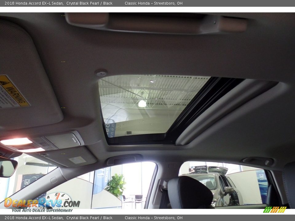 2018 Honda Accord EX-L Sedan Crystal Black Pearl / Black Photo #19