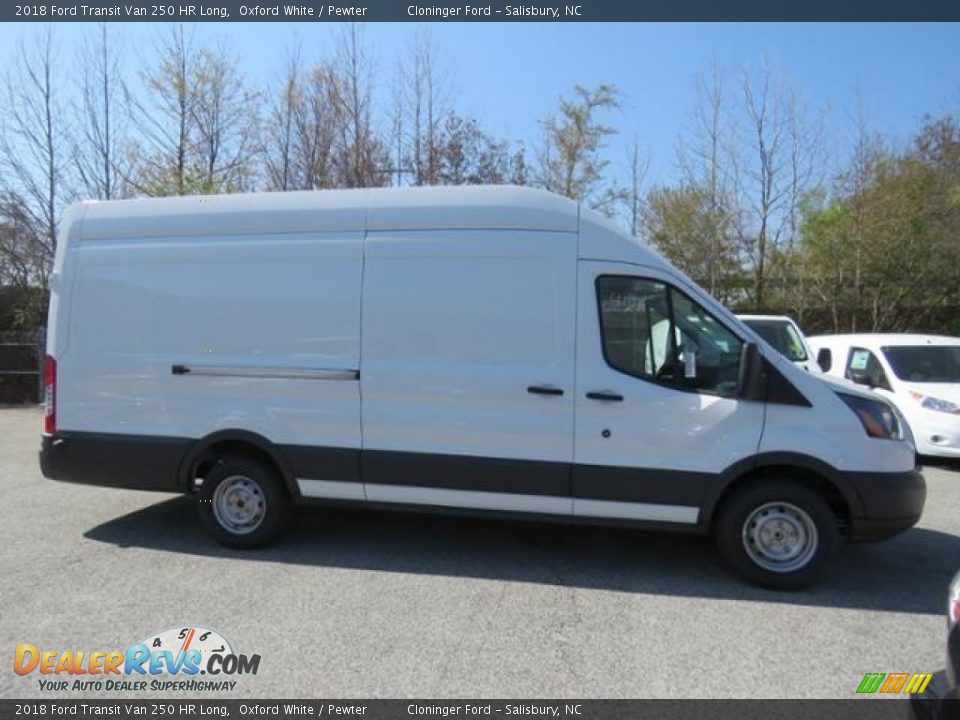 Oxford White 2018 Ford Transit Van 250 HR Long Photo #2