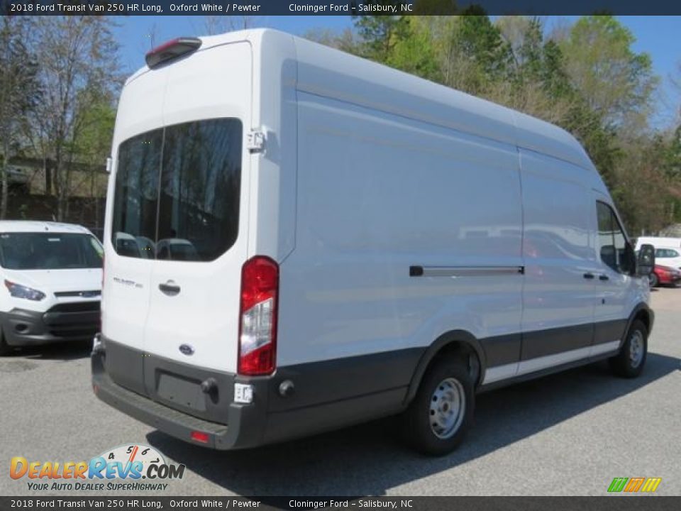 2018 Ford Transit Van 250 HR Long Oxford White / Pewter Photo #3