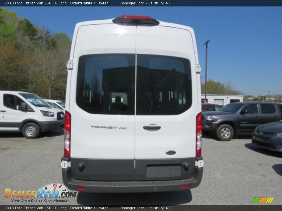 2018 Ford Transit Van 250 HR Long Oxford White / Pewter Photo #4