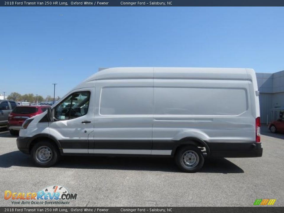 Oxford White 2018 Ford Transit Van 250 HR Long Photo #6