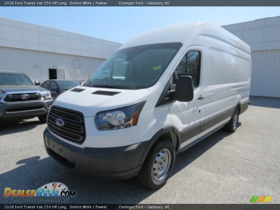 2018 Ford Transit Van 250 HR Long Oxford White / Pewter Photo #7