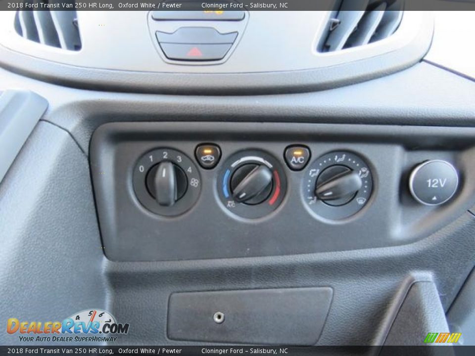 Controls of 2018 Ford Transit Van 250 HR Long Photo #16