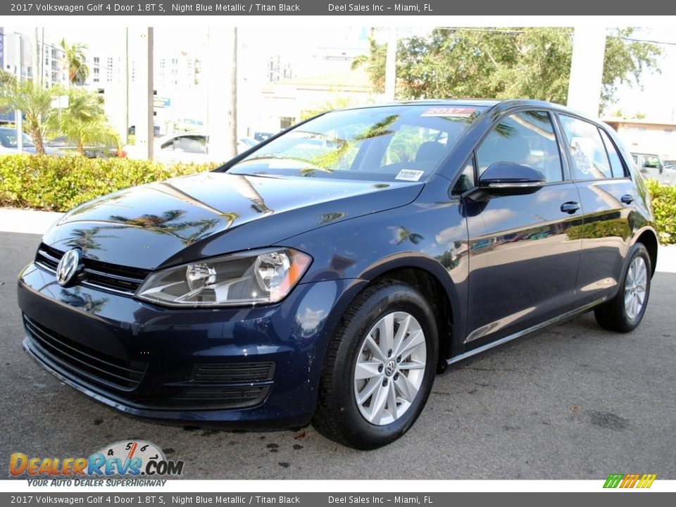 2017 Volkswagen Golf 4 Door 1.8T S Night Blue Metallic / Titan Black Photo #5