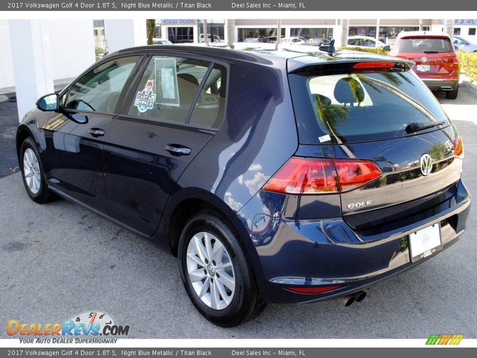 2017 Volkswagen Golf 4 Door 1.8T S Night Blue Metallic / Titan Black Photo #6
