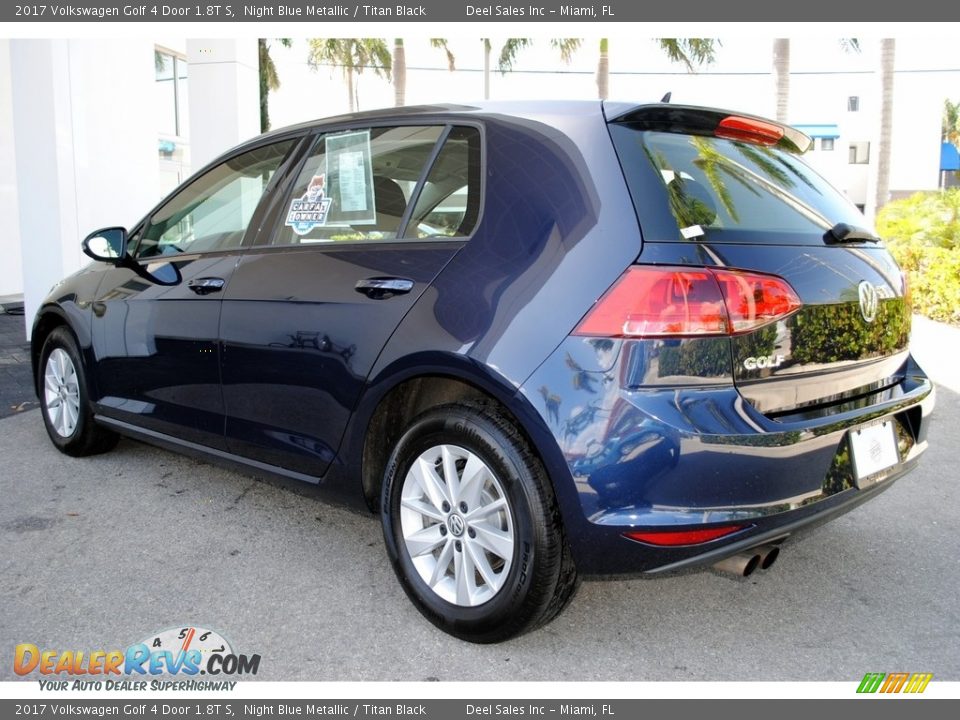 2017 Volkswagen Golf 4 Door 1.8T S Night Blue Metallic / Titan Black Photo #7