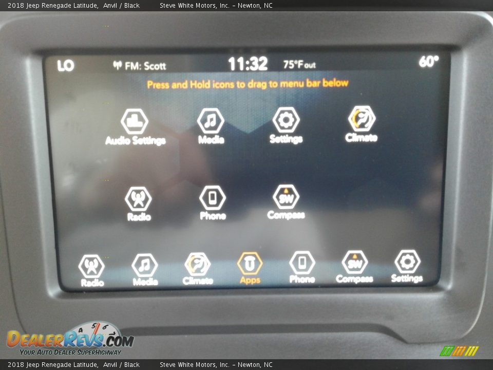 2018 Jeep Renegade Latitude Anvil / Black Photo #24