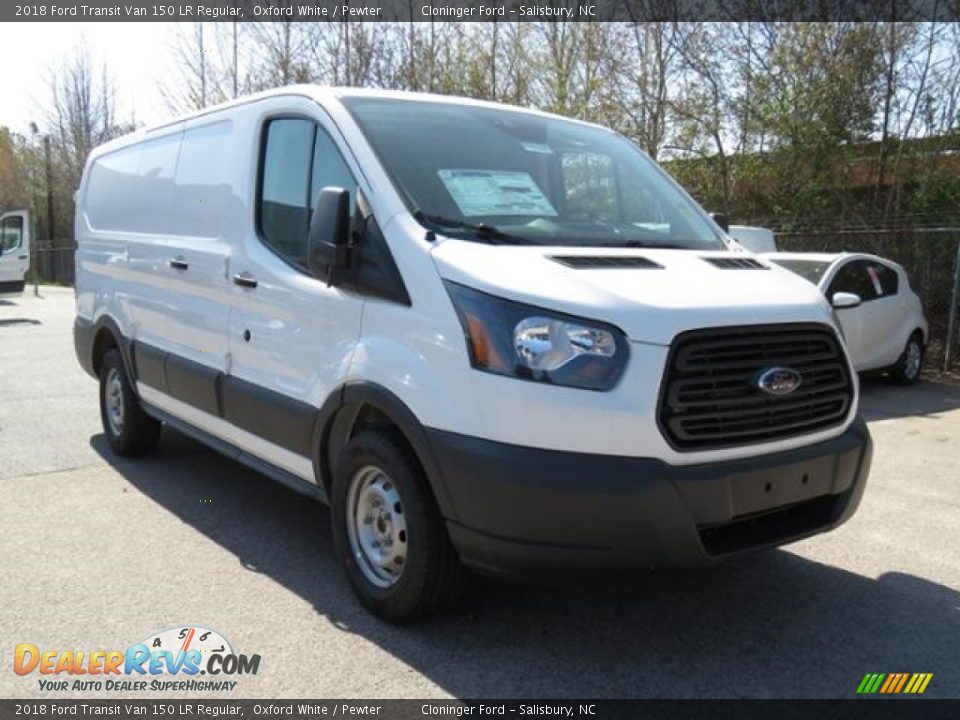 2018 Ford Transit Van 150 LR Regular Oxford White / Pewter Photo #1
