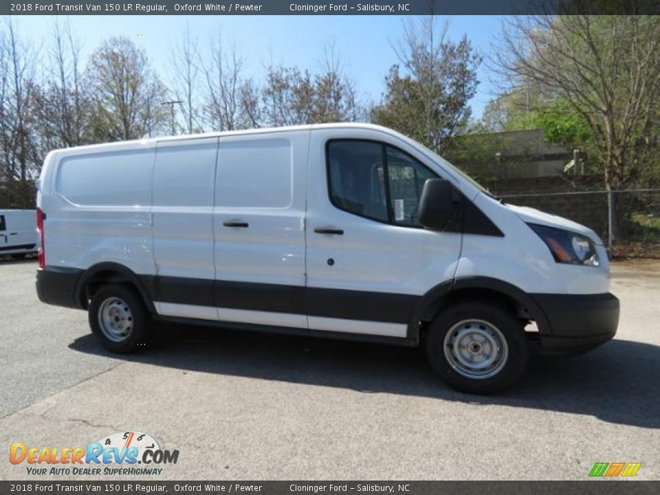 2018 Ford Transit Van 150 LR Regular Oxford White / Pewter Photo #2