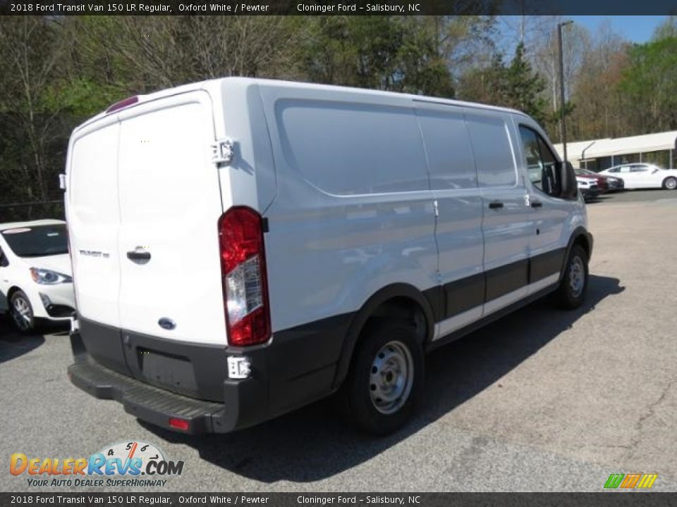 2018 Ford Transit Van 150 LR Regular Oxford White / Pewter Photo #3