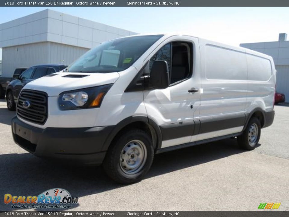 2018 Ford Transit Van 150 LR Regular Oxford White / Pewter Photo #6