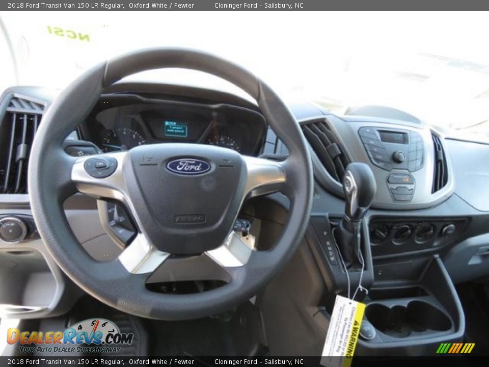 2018 Ford Transit Van 150 LR Regular Oxford White / Pewter Photo #8