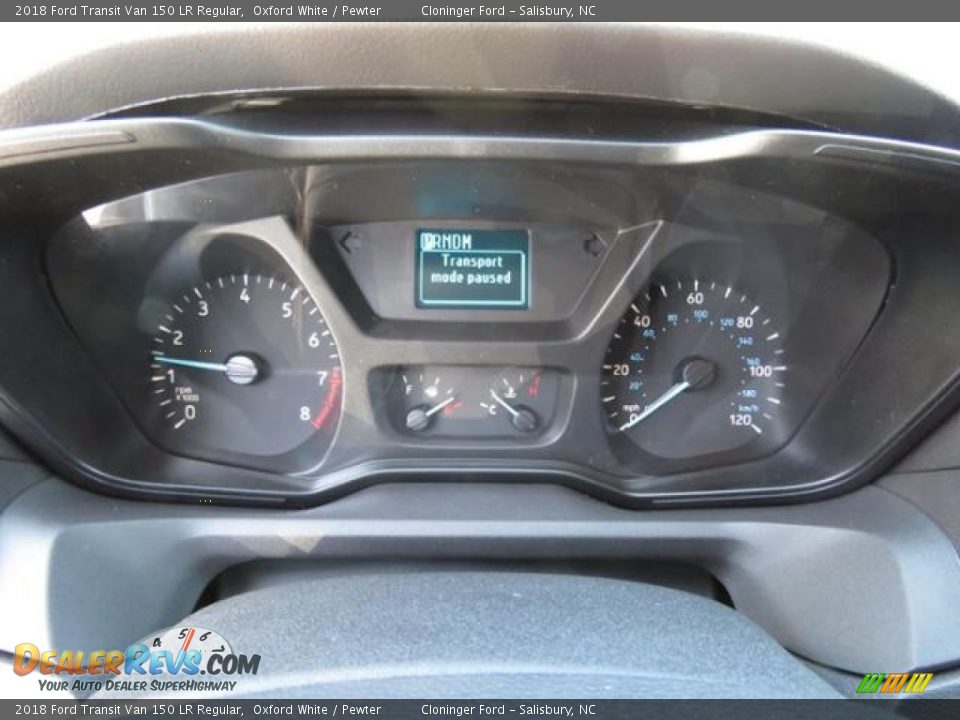2018 Ford Transit Van 150 LR Regular Oxford White / Pewter Photo #9