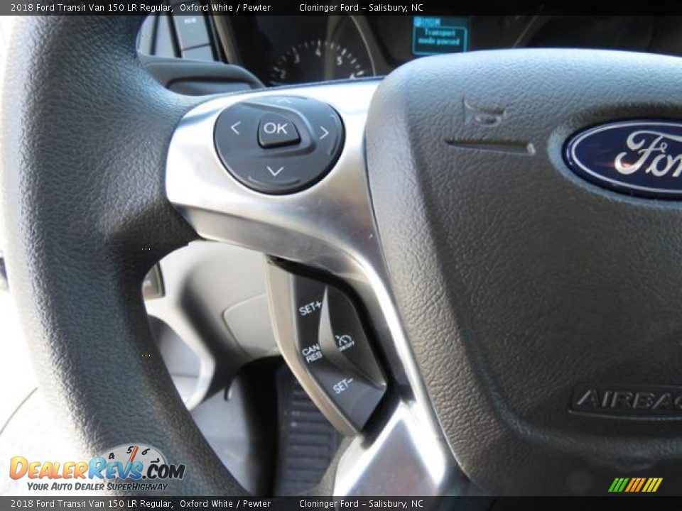 2018 Ford Transit Van 150 LR Regular Oxford White / Pewter Photo #10