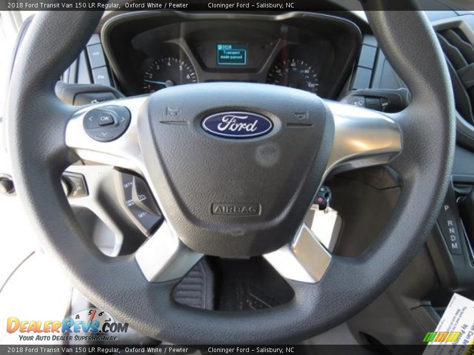 2018 Ford Transit Van 150 LR Regular Oxford White / Pewter Photo #11