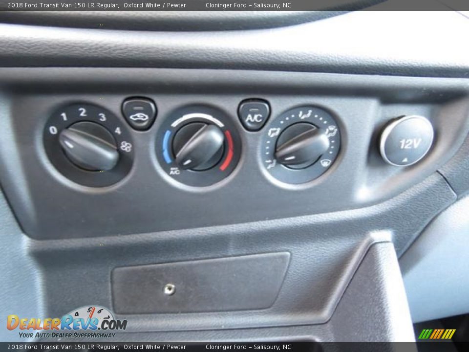 2018 Ford Transit Van 150 LR Regular Oxford White / Pewter Photo #15