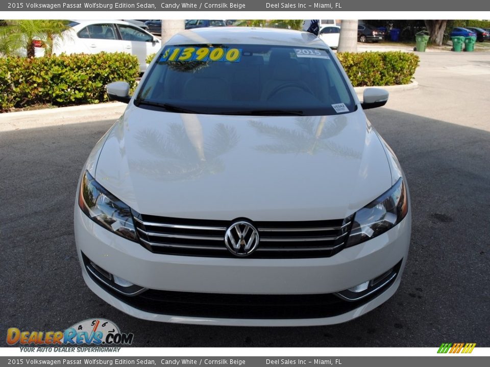 2015 Volkswagen Passat Wolfsburg Edition Sedan Candy White / Cornsilk Beige Photo #3