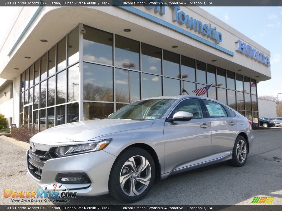 2018 Honda Accord EX-L Sedan Lunar Silver Metallic / Black Photo #1
