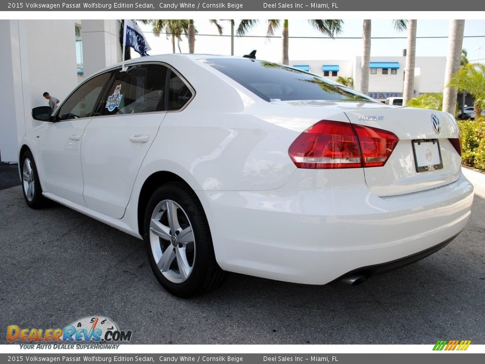 2015 Volkswagen Passat Wolfsburg Edition Sedan Candy White / Cornsilk Beige Photo #7