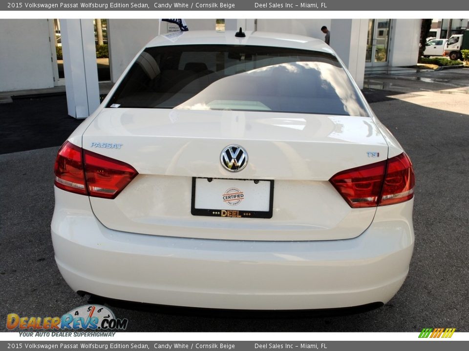 2015 Volkswagen Passat Wolfsburg Edition Sedan Candy White / Cornsilk Beige Photo #8