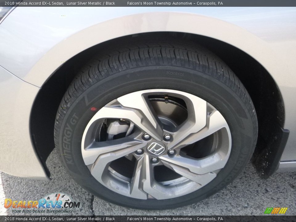 2018 Honda Accord EX-L Sedan Lunar Silver Metallic / Black Photo #7