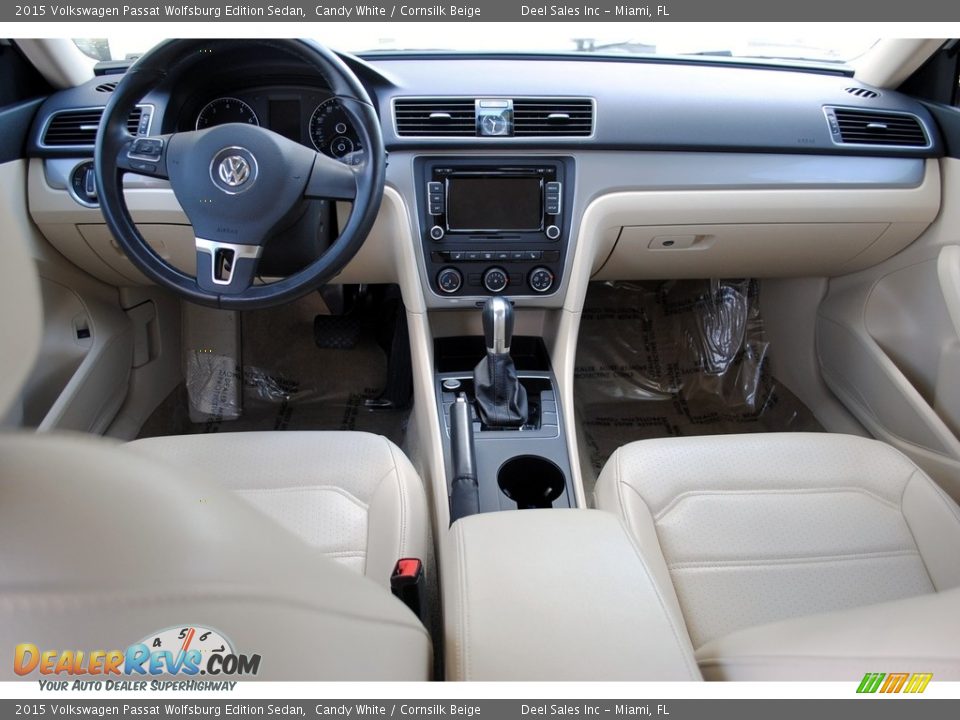 2015 Volkswagen Passat Wolfsburg Edition Sedan Candy White / Cornsilk Beige Photo #13