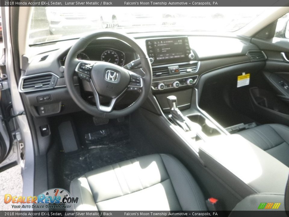 2018 Honda Accord EX-L Sedan Lunar Silver Metallic / Black Photo #10