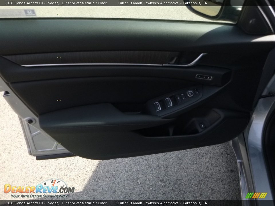 2018 Honda Accord EX-L Sedan Lunar Silver Metallic / Black Photo #11