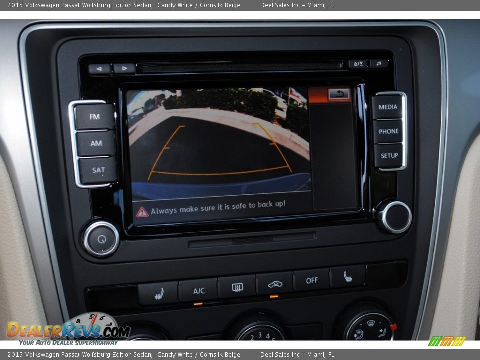 2015 Volkswagen Passat Wolfsburg Edition Sedan Candy White / Cornsilk Beige Photo #17