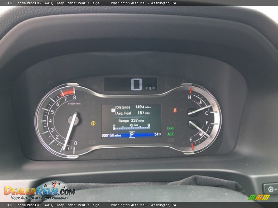 2018 Honda Pilot EX-L AWD Gauges Photo #13