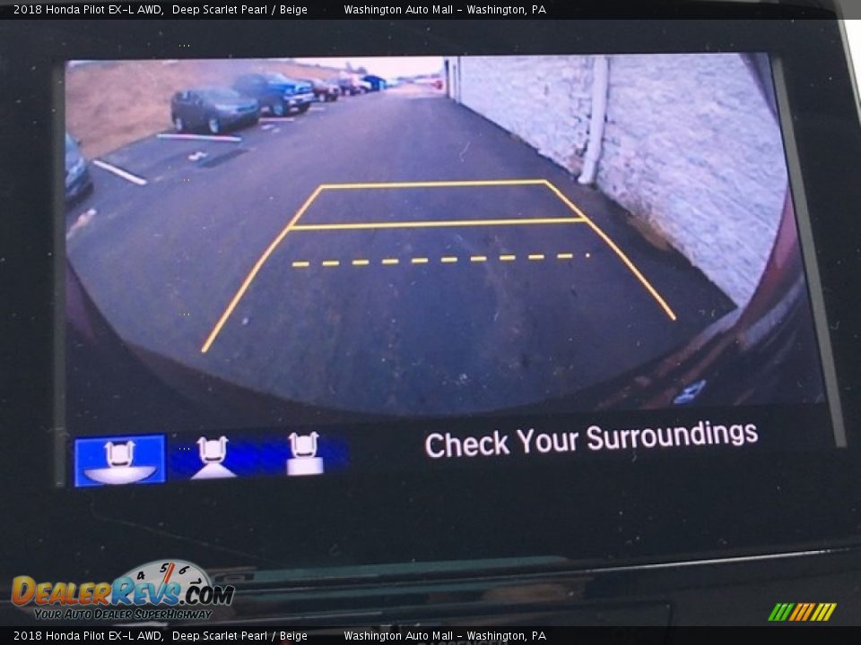 2018 Honda Pilot EX-L AWD Deep Scarlet Pearl / Beige Photo #18