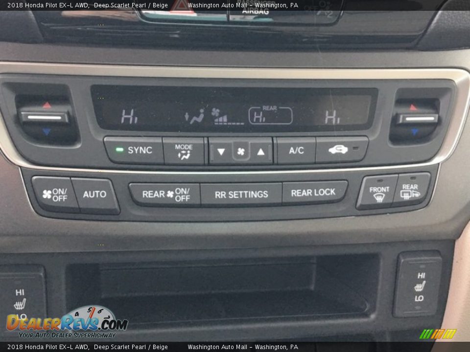 Controls of 2018 Honda Pilot EX-L AWD Photo #20