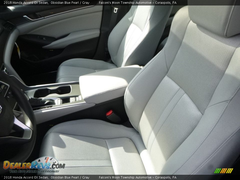 2018 Honda Accord EX Sedan Obsidian Blue Pearl / Gray Photo #8