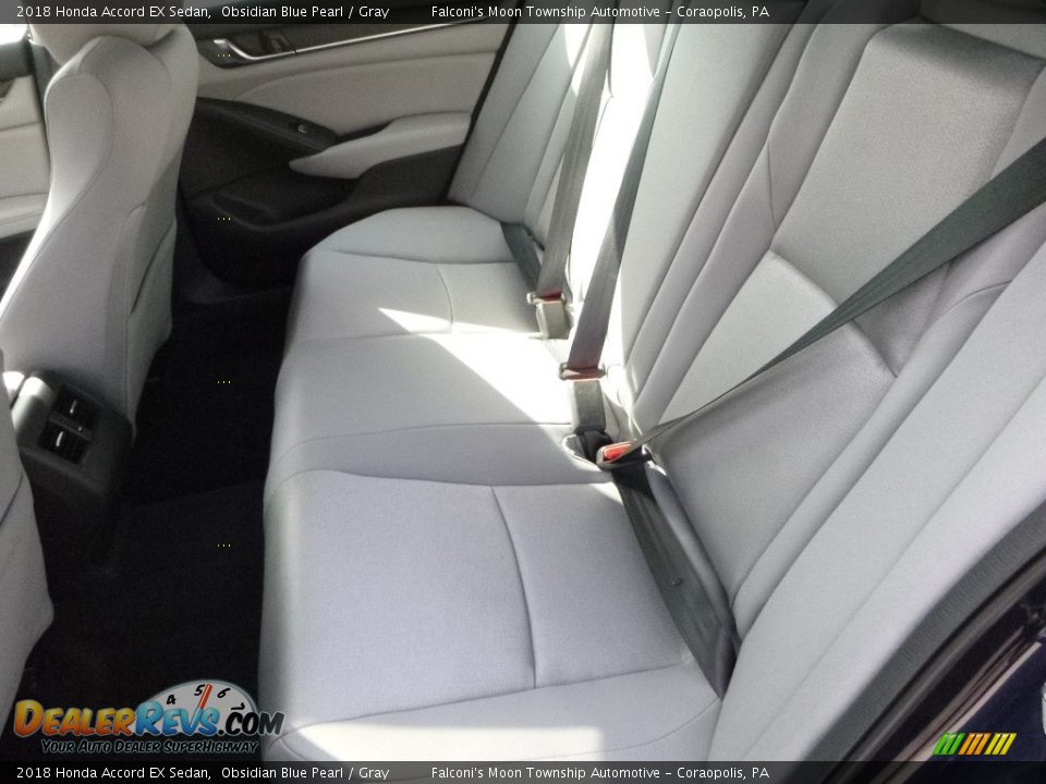 2018 Honda Accord EX Sedan Obsidian Blue Pearl / Gray Photo #9