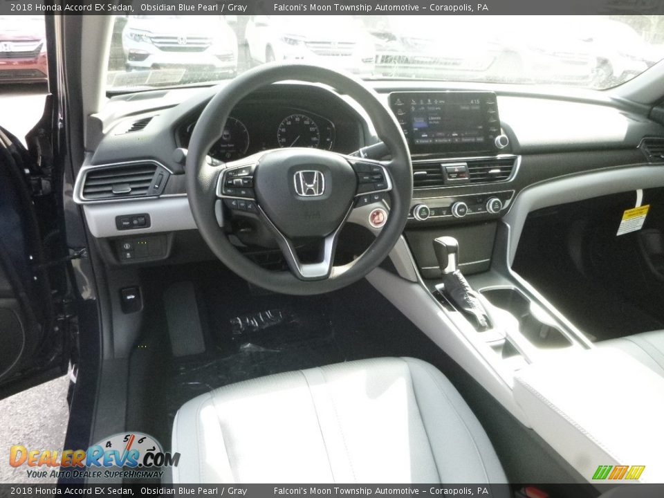 2018 Honda Accord EX Sedan Obsidian Blue Pearl / Gray Photo #10