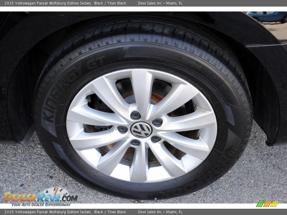 2015 Volkswagen Passat Wolfsburg Edition Sedan Black / Titan Black Photo #11