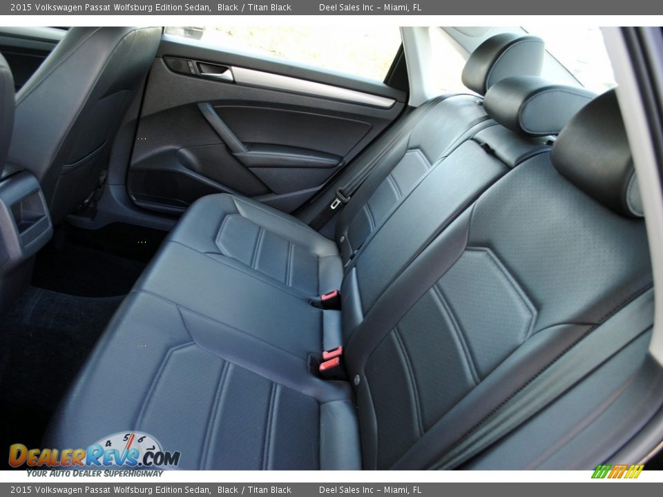 2015 Volkswagen Passat Wolfsburg Edition Sedan Black / Titan Black Photo #12