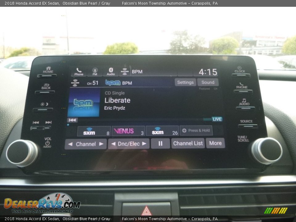 2018 Honda Accord EX Sedan Obsidian Blue Pearl / Gray Photo #13