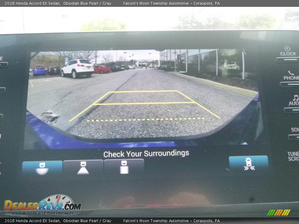 2018 Honda Accord EX Sedan Obsidian Blue Pearl / Gray Photo #14